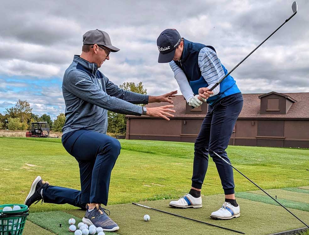 Golfing Coach Ryan Robillard loves helping golf up their game.